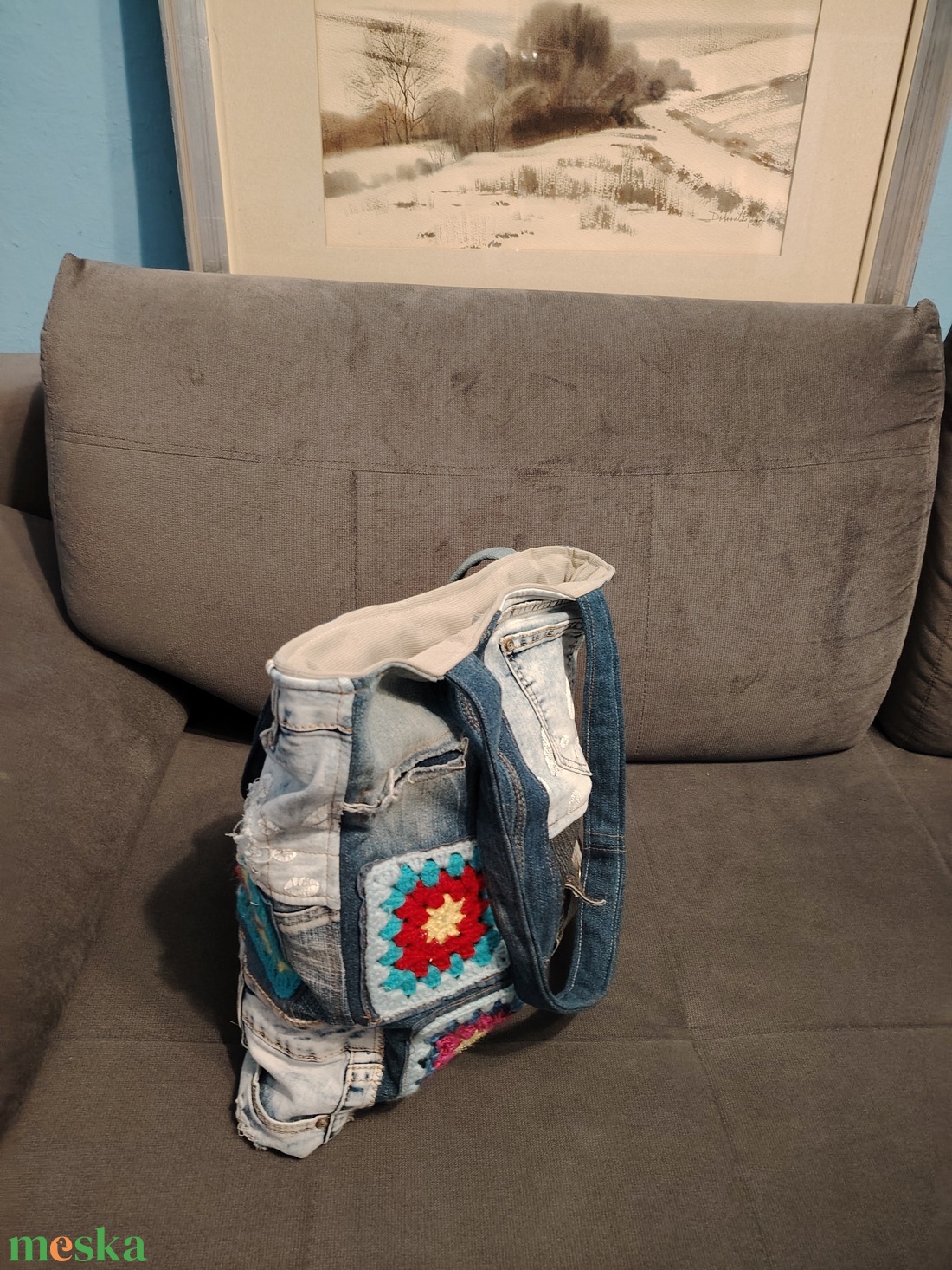 Hippi táska - táska & tok - kézitáska & válltáska - nagy pakolós táska - Meska.hu