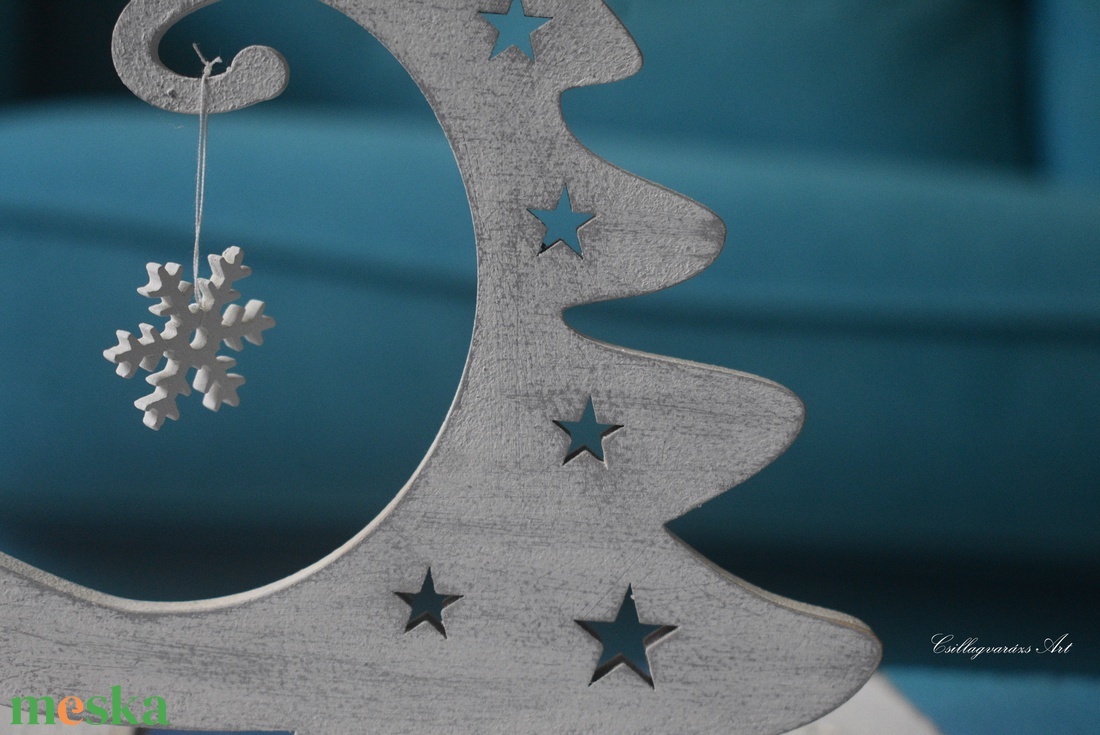 Karácsonyi asztaldísz, fenyő - karácsony - karácsonyi lakásdekoráció - ünnepi asztaldekoráció - Meska.hu