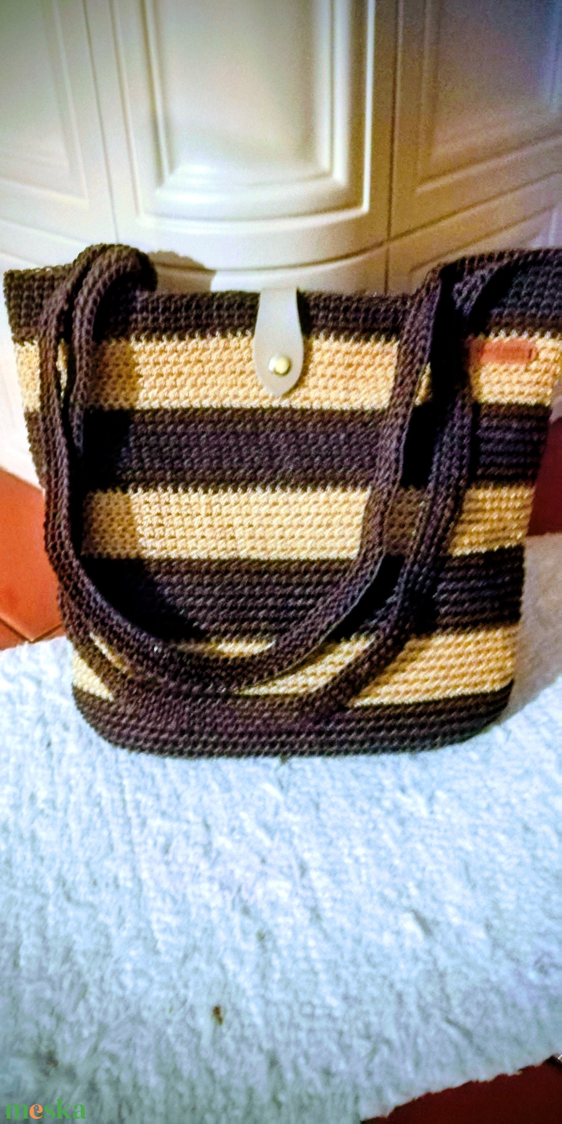 Horgolt kézitáska - táska & tok - kézitáska & válltáska - alkalmi táska - Meska.hu