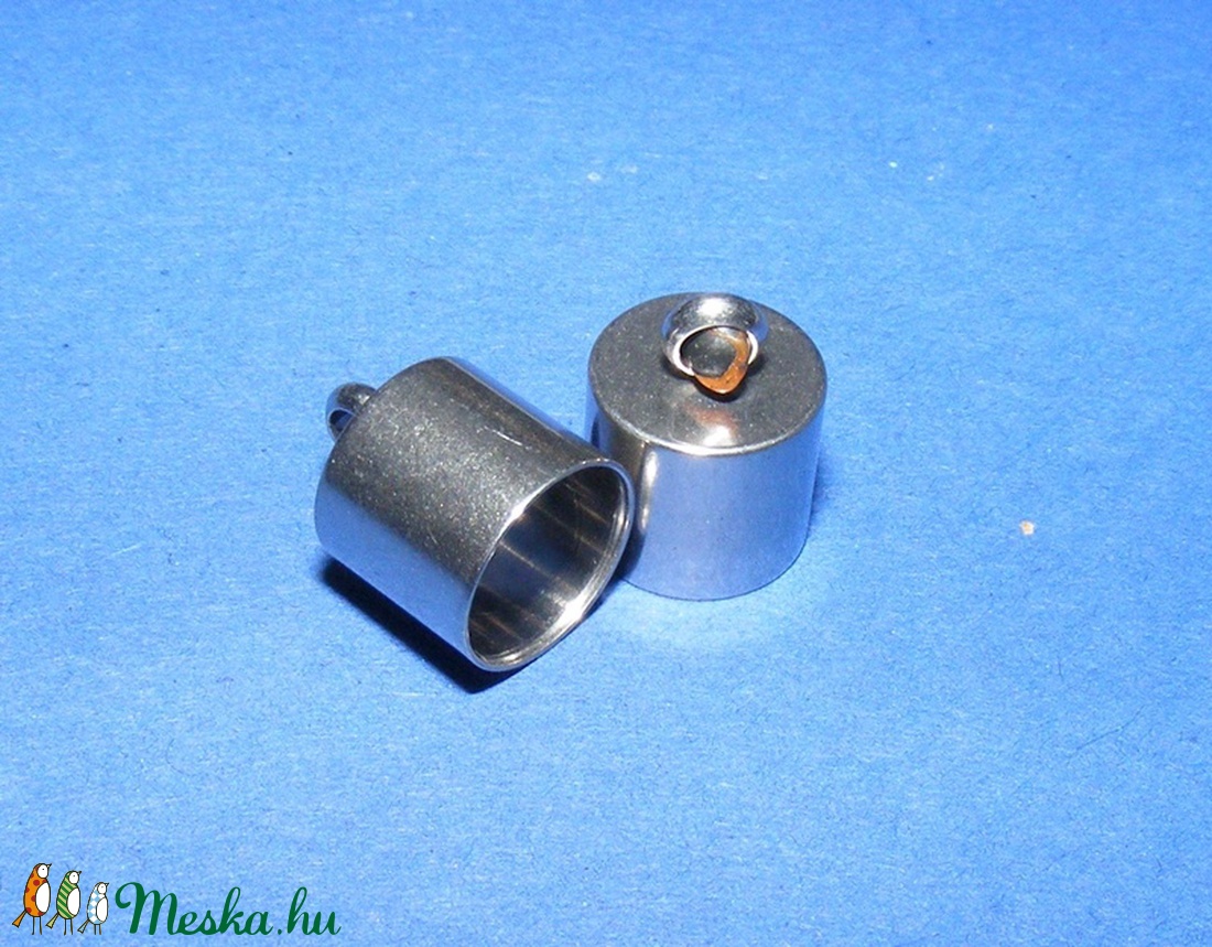 Nemesacél bőrvég (STAS-7 minta/1 db) - 12x9 mm - gyöngy, ékszerkellék - Meska.hu Nemesacél bőrvég (STAS-7 minta/1 db) - 12x9 mm - gyöngy, ékszerkellék - Meska.hu