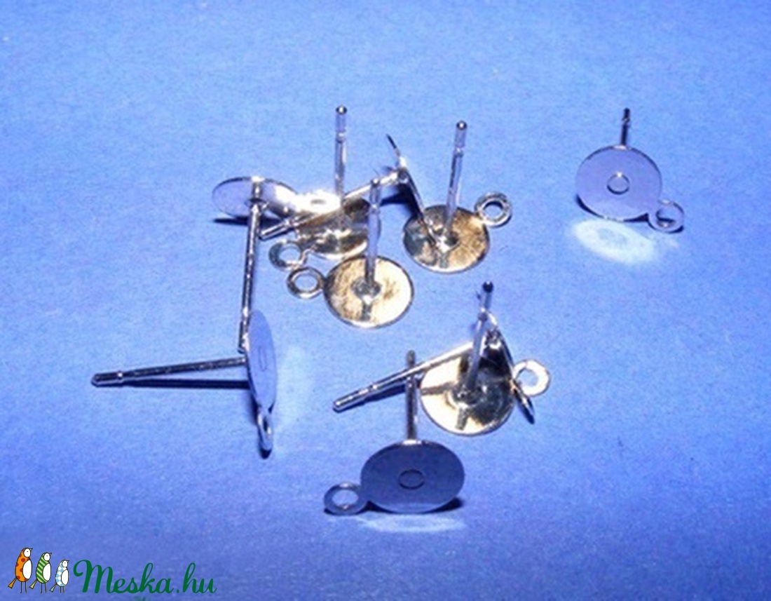 Nemesacél stiftes fülbevaló alap (STAS-25 minta/1 db) - 12x7 mm - gyöngy, ékszerkellék - Meska.hu Nemesacél stiftes fülbevaló alap (STAS-25 minta/1 db) - 12x7 mm - gyöngy, ékszerkellék - Meska.hu