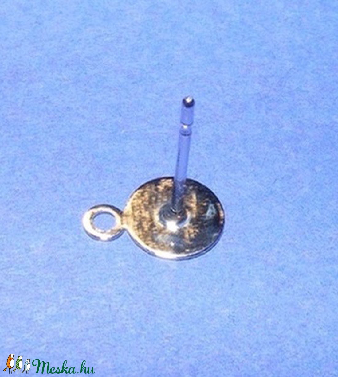 Nemesacél stiftes fülbevaló alap (STAS-25 minta/1 db) - 12x7 mm - gyöngy, ékszerkellék - Meska.hu Nemesacél stiftes fülbevaló alap (STAS-25 minta/1 db) - 12x7 mm - gyöngy, ékszerkellék - Meska.hu