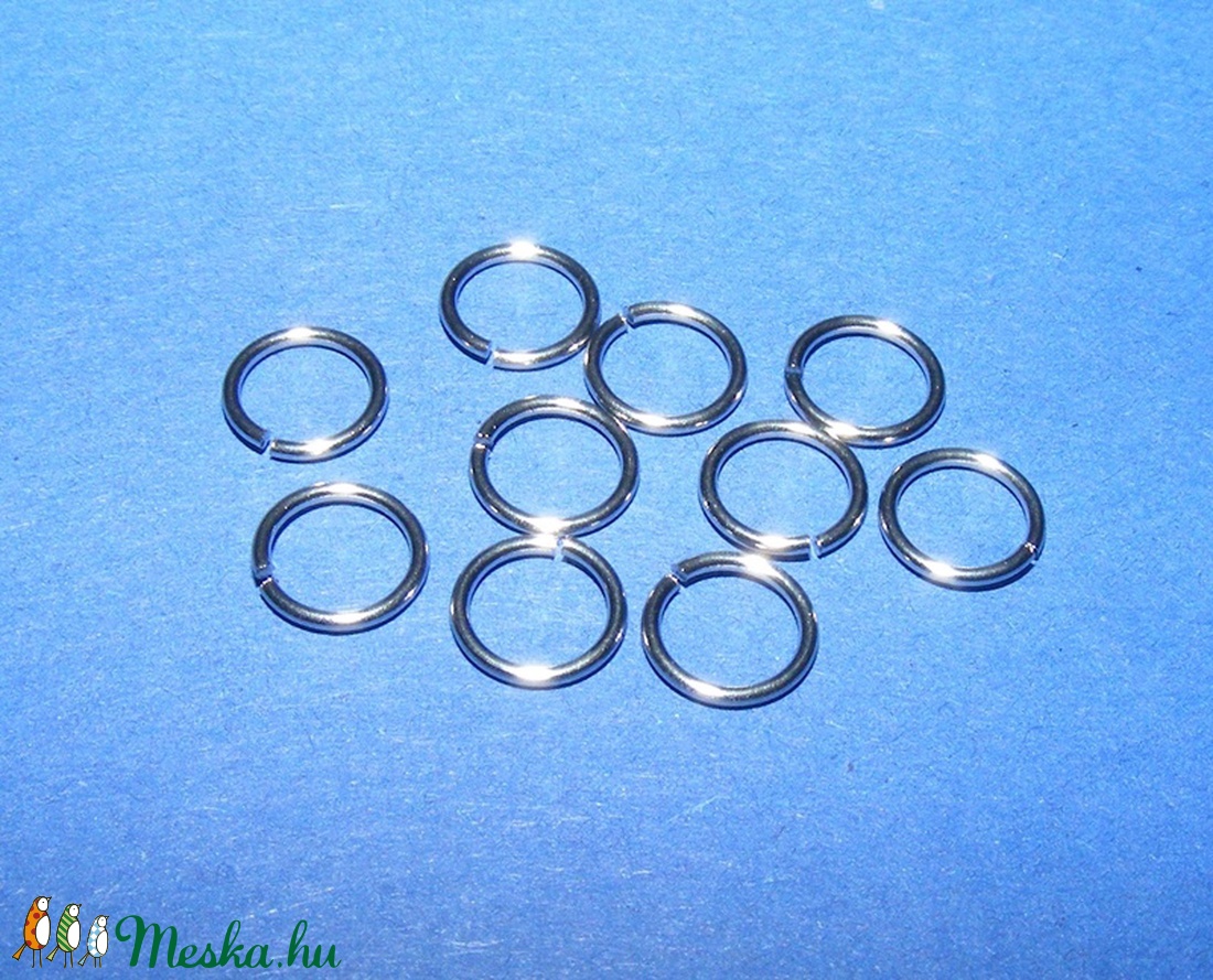 Nemesacél szerelőkarika (STAS-16 minta/10 db) - 7x0,8 mm - gyöngy, ékszerkellék - Meska.hu Nemesacél szerelőkarika (STAS-16 minta/10 db) - 7x0,8 mm - gyöngy, ékszerkellék - Meska.hu