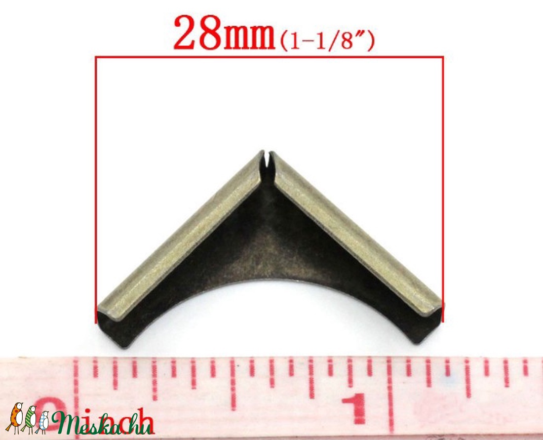 Fémsarok (6. minta/1 db) - 20x20 mm - csat, karika, zár - Meska.hu Fémsarok (6. minta/1 db) - 20x20 mm - csat, karika, zár - Meska.hu