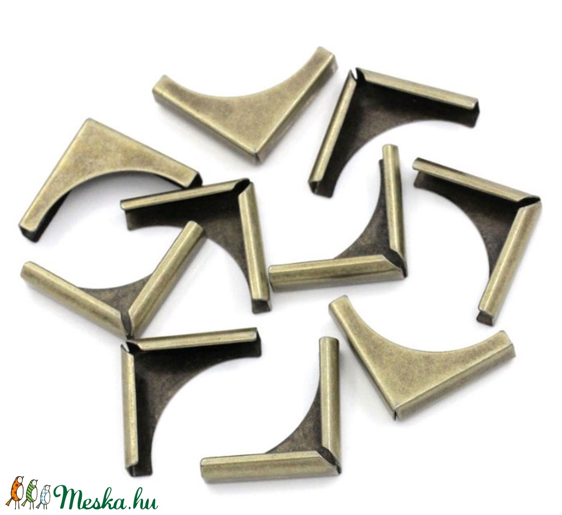 Fémsarok (6. minta/1 db) - 20x20 mm - csat, karika, zár - Meska.hu Fémsarok (6. minta/1 db) - 20x20 mm - csat, karika, zár - Meska.hu