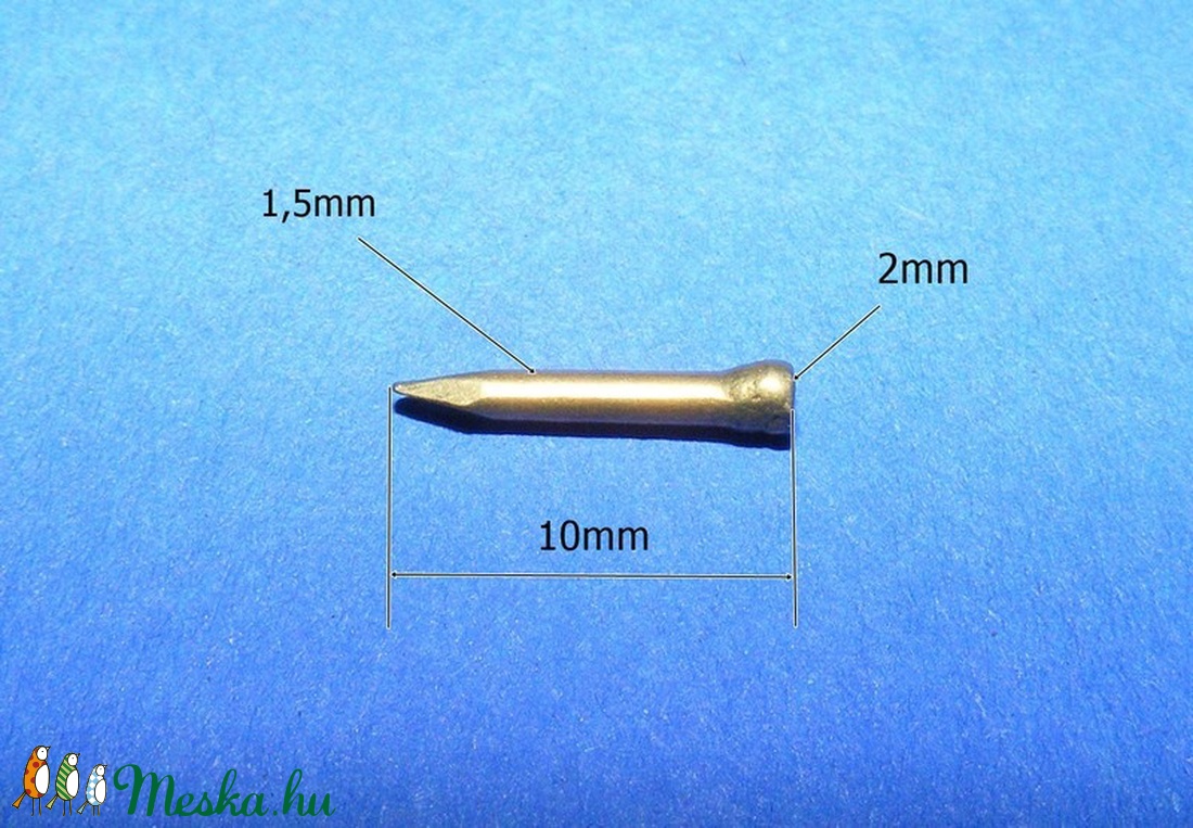 Szög-2 (10x1,5 mm/20 db) - bognár, arany - csat, karika, zár - Meska.hu Szög-2 (10x1,5 mm/20 db) - bognár, arany - csat, karika, zár - Meska.hu
