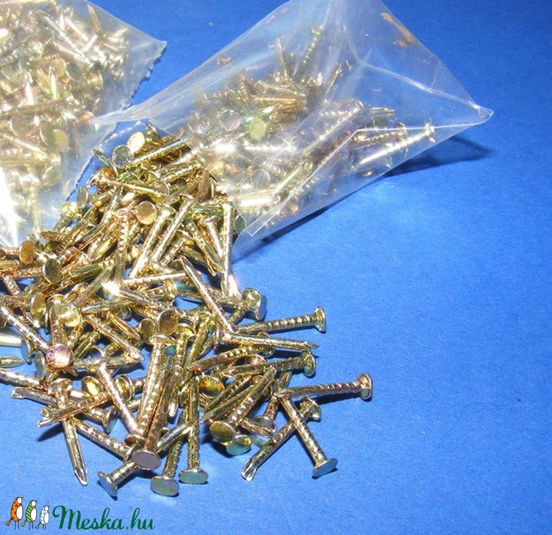 Szög-3 (10x2 mm/20 db) - arany - csat, karika, zár - Meska.hu Szög-3 (10x2 mm/20 db) - arany - csat, karika, zár - Meska.hu