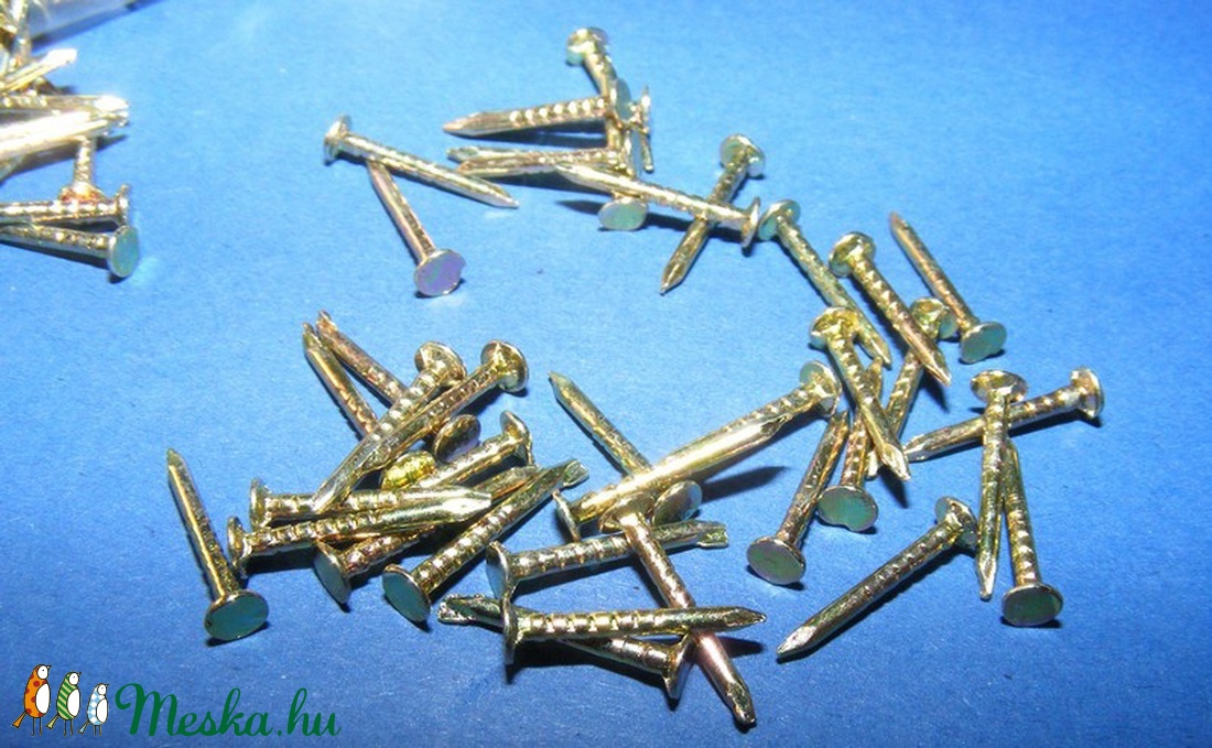 Szög-3 (10x2 mm/20 db) - arany - csat, karika, zár - Meska.hu Szög-3 (10x2 mm/20 db) - arany - csat, karika, zár - Meska.hu