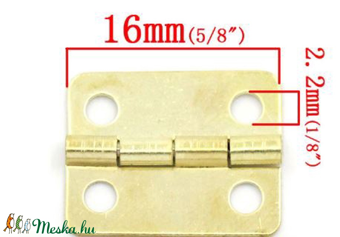 Zsanér (9. minta/1 db) - 16x13 mm - csat, karika, zár - Meska.hu Zsanér (9. minta/1 db) - 16x13 mm - csat, karika, zár - Meska.hu