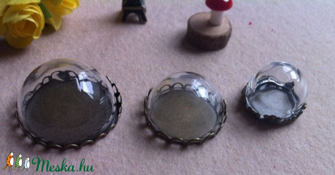 Üveg félgömb (927. minta - 20 mm/1 db) - gyöngy, ékszerkellék - cabochon - Meska.hu Üveg félgömb (927. minta - 20 mm/1 db) - gyöngy, ékszerkellék - cabochon - Meska.hu
