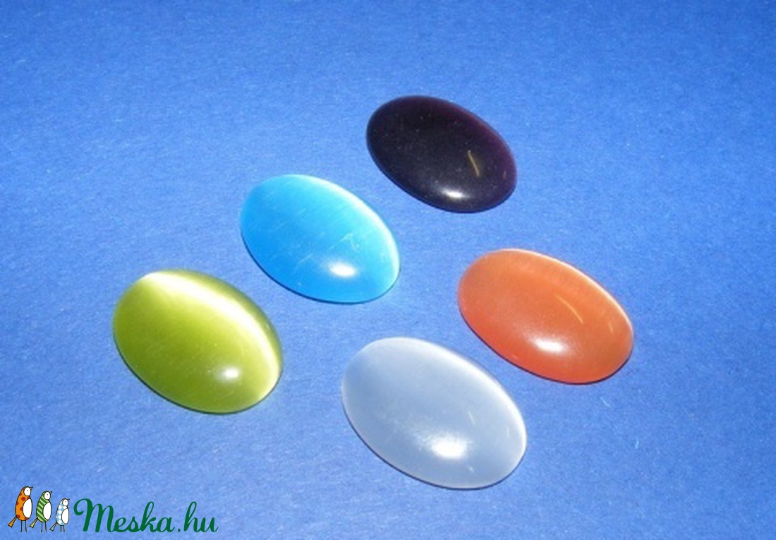 Macskaszem-2 (13x18 mm/5 db) - ovális, vegyes színek - gyöngy, ékszerkellék - cabochon - Meska.hu Macskaszem-2 (13x18 mm/5 db) - ovális, vegyes színek - gyöngy, ékszerkellék - cabochon - Meska.hu
