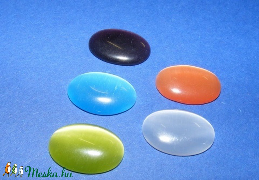Macskaszem-2 (13x18 mm/5 db) - ovális, vegyes színek - gyöngy, ékszerkellék - cabochon - Meska.hu Macskaszem-2 (13x18 mm/5 db) - ovális, vegyes színek - gyöngy, ékszerkellék - cabochon - Meska.hu