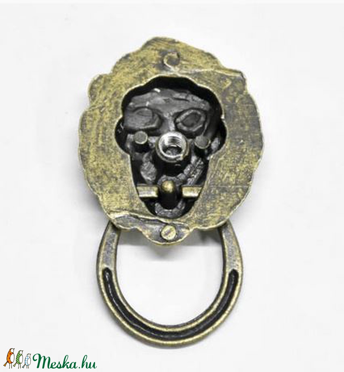 Fém fogantyú-17 (oroszlános/1 db) - antik bronz - csat, karika, zár - Meska.hu Fém fogantyú-17 (oroszlános/1 db) - antik bronz - csat, karika, zár - Meska.hu