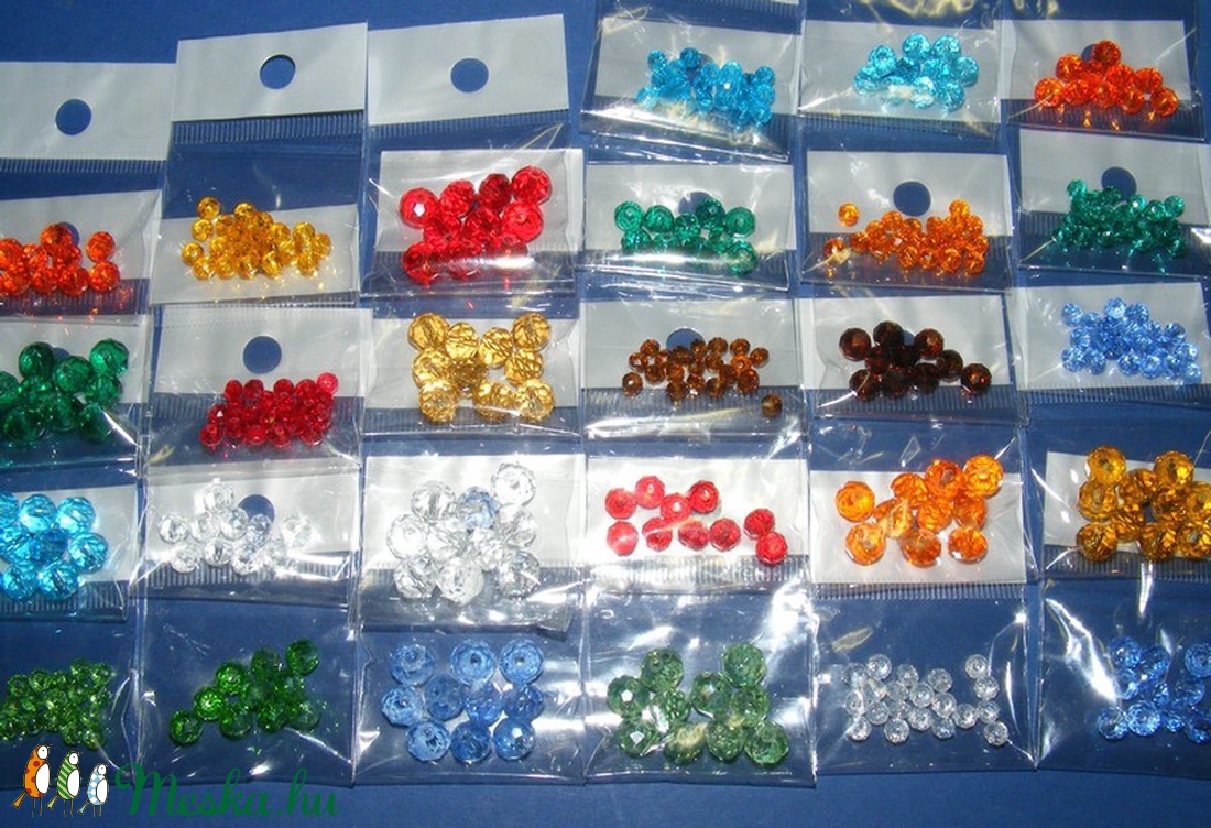 Csiszolt üveggyöngy-5 (6x8 mm/10 db) - piros - gyöngy, ékszerkellék - Meska.hu Csiszolt üveggyöngy-5 (6x8 mm/10 db) - piros - gyöngy, ékszerkellék - Meska.hu