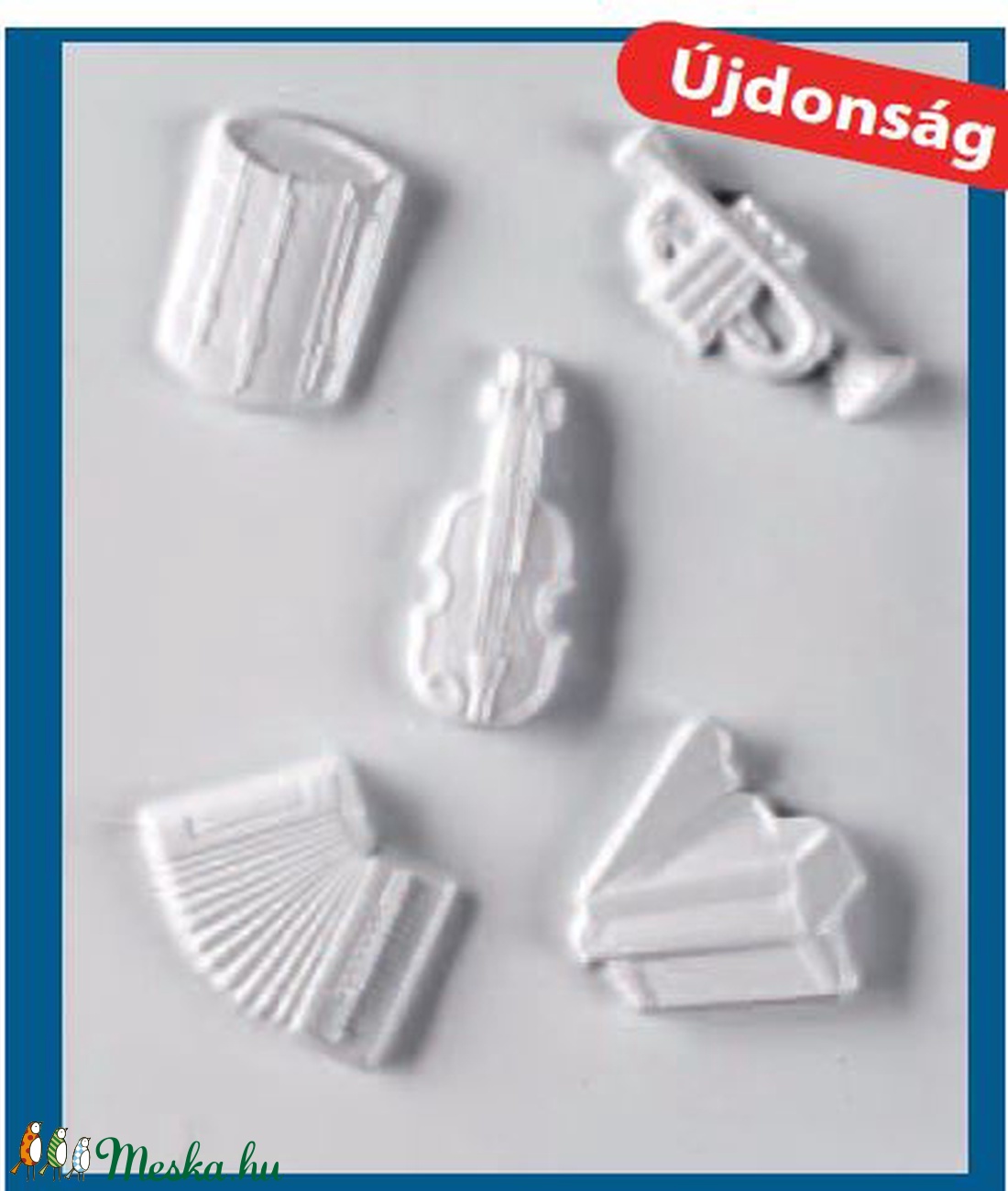 Egyéb-30 - gipszöntő forma (5 motívum) - hangszerek - szerszámok, eszközök - egyéb szerszám, eszköz - Meska.hu Egyéb-30 - gipszöntő forma (5 motívum) - hangszerek - szerszámok, eszközök - egyéb szerszám, eszköz - Meska.hu
