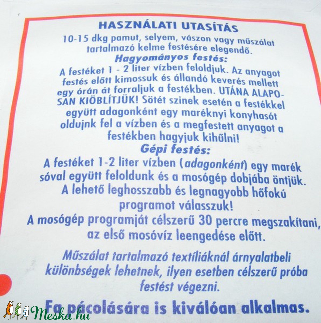 Columbus ruhafesték (5 g/1 db) - papagájsárga - festék - textilfesték - Meska.hu Columbus ruhafesték (5 g/1 db) - papagájsárga - festék - textilfesték - Meska.hu