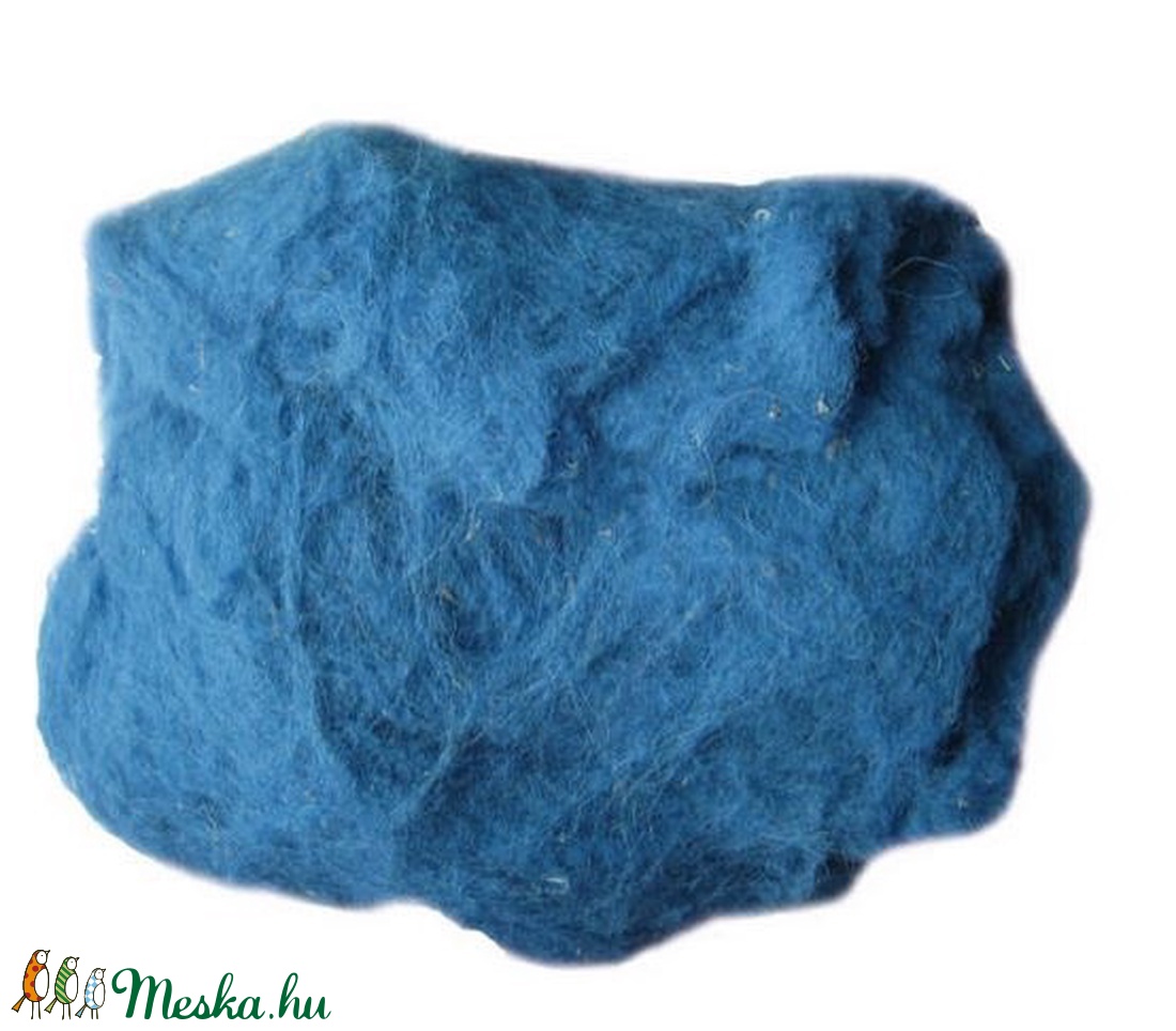 Festett gyapjú (5 g) - kék - textil - Meska.hu Festett gyapjú (5 g) - kék - textil - Meska.hu