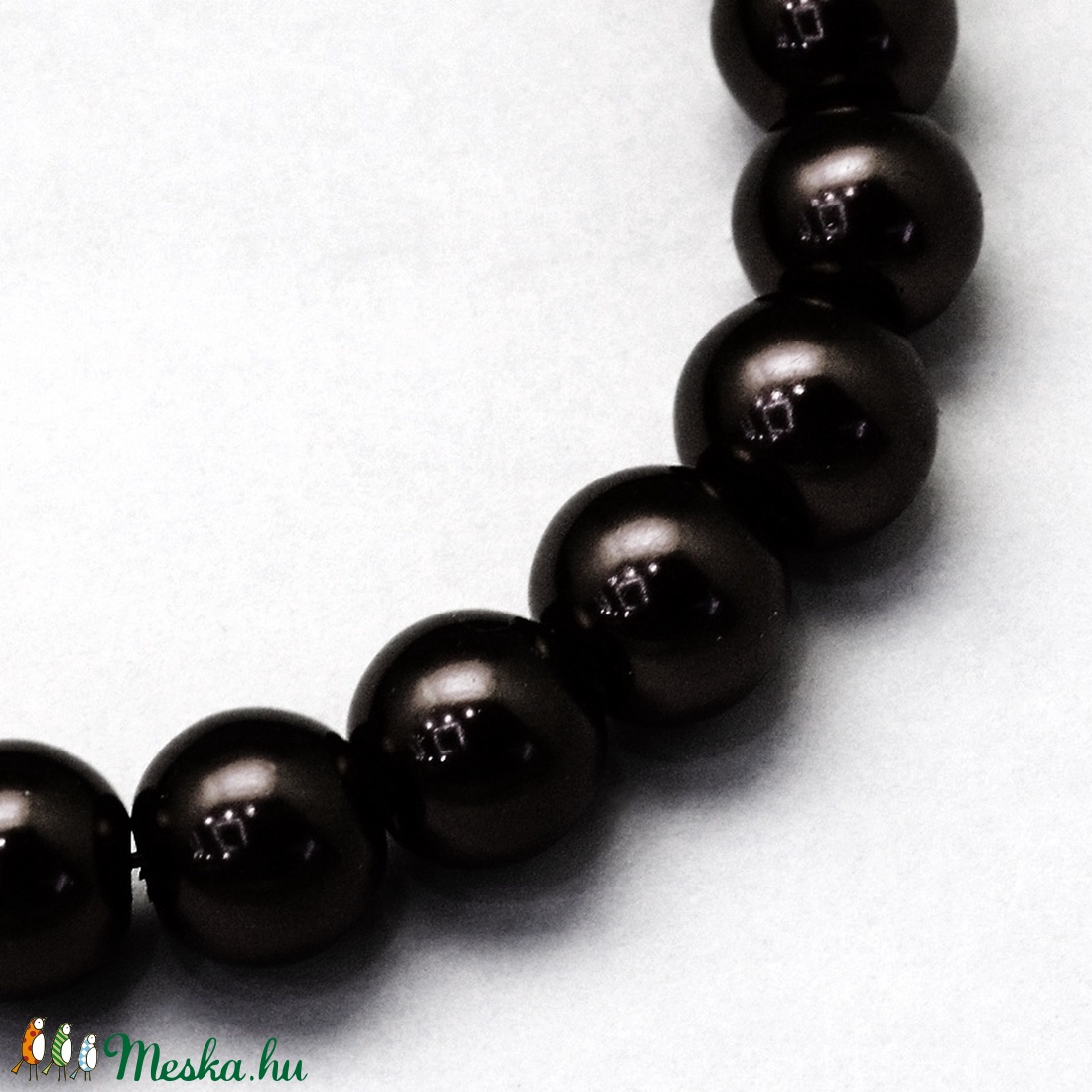 Viaszgyöngy-46 ( 10 mm/ 40 db) - fekete - gyöngy, ékszerkellék - Meska.hu Viaszgyöngy-46 ( 10 mm/ 40 db) - fekete - gyöngy, ékszerkellék - Meska.hu
