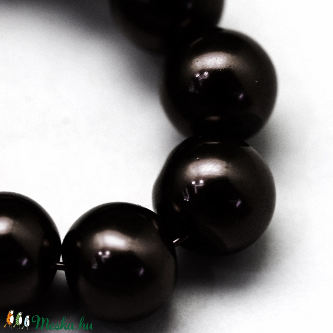 Viaszgyöngy-46 ( 10 mm/ 40 db) - fekete - gyöngy, ékszerkellék - Meska.hu Viaszgyöngy-46 ( 10 mm/ 40 db) - fekete - gyöngy, ékszerkellék - Meska.hu
