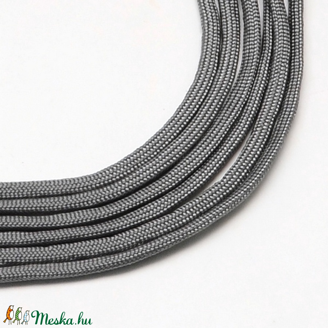 Paracord zsinór-12 (4-5 mm/1 m) - szürke - gyöngy, ékszerkellék - Meska.hu Paracord zsinór-12 (4-5 mm/1 m) - szürke - gyöngy, ékszerkellék - Meska.hu