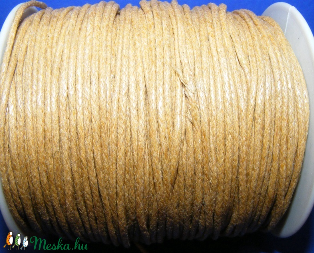 Viaszos pamutzsinór - 1,5-2 mm (ZS03. minta/1 m) - mustársárga - gyöngy, ékszerkellék - Meska.hu Viaszos pamutzsinór - 1,5-2 mm (ZS03. minta/1 m) - mustársárga - gyöngy, ékszerkellék - Meska.hu
