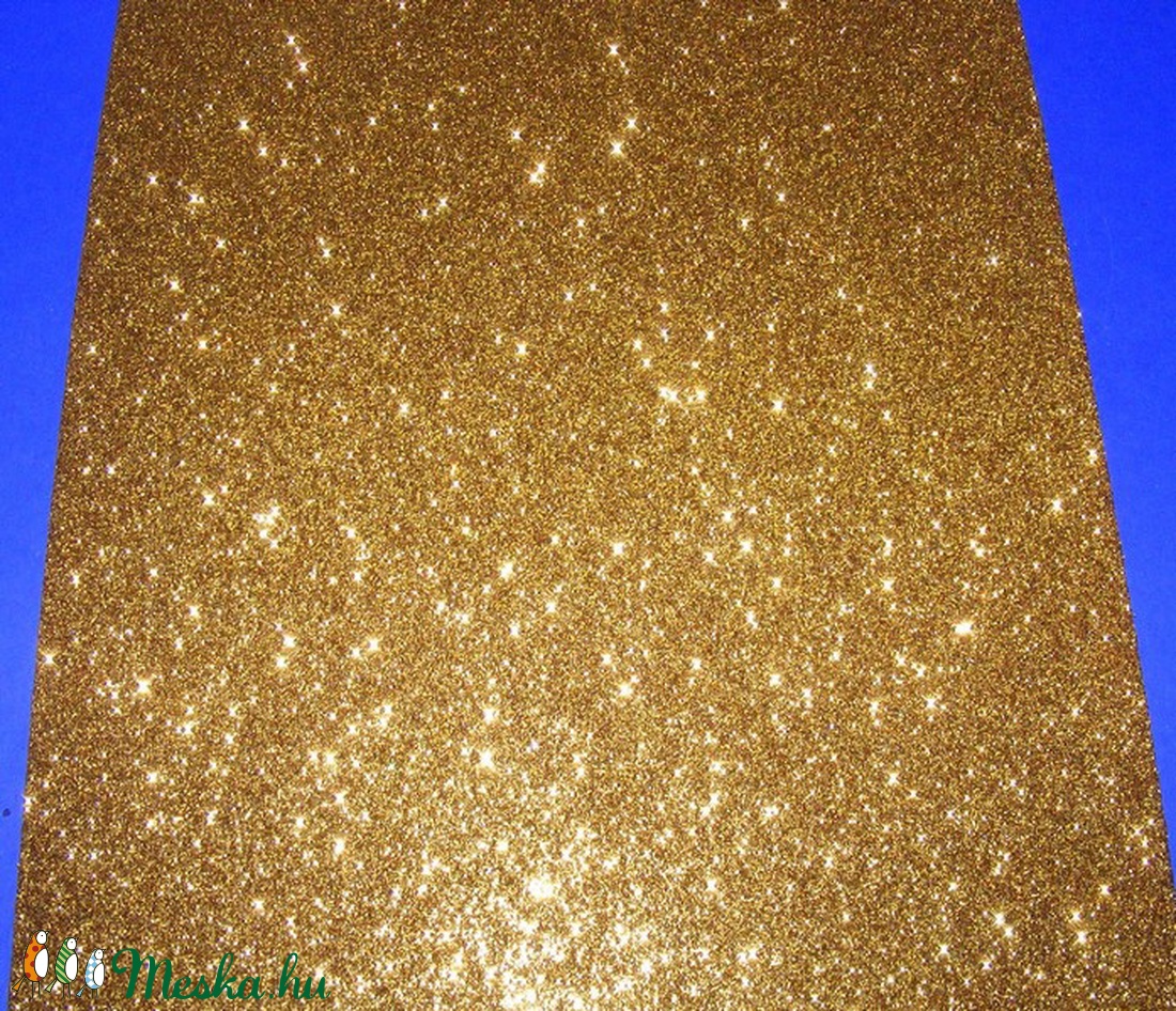 Glitteres dekorgumi (A/4 méret/1 db) - arany - vegyes alapanyag - Meska.hu Glitteres dekorgumi (A/4 méret/1 db) - arany - vegyes alapanyag - Meska.hu