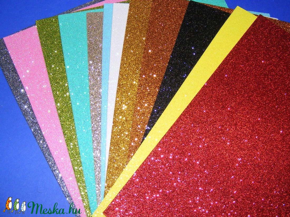 Glitteres dekorgumi (A/4 méret/1 db) - arany - vegyes alapanyag - Meska.hu Glitteres dekorgumi (A/4 méret/1 db) - arany - vegyes alapanyag - Meska.hu