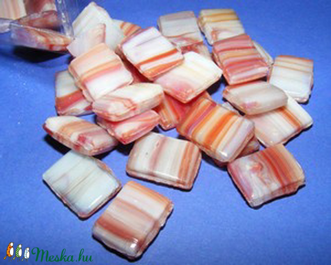 Kerámiamozaik (100 g) - barna csíkos - vegyes alapanyag - Meska.hu Kerámiamozaik (100 g) - barna csíkos - vegyes alapanyag - Meska.hu