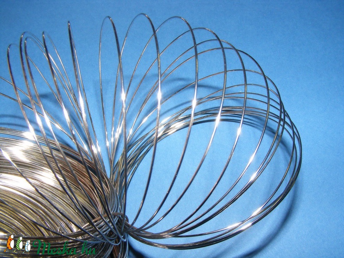 Memóriadrót - karkötő alap ( 60 mm/50 g) - platinum - - Meska.hu Memóriadrót - karkötő alap ( 60 mm/50 g) - platinum - - Meska.hu