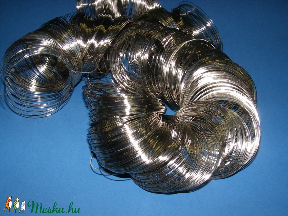 Memóriadrót - karkötő alap ( 60 mm/50 g) - platinum - - Meska.hu Memóriadrót - karkötő alap ( 60 mm/50 g) - platinum - - Meska.hu