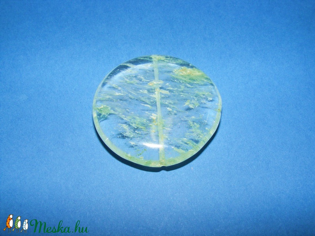 Ásványgyöngy-107 ( 40 mm/1 db) - átlátszó/halványzöld kerek - gyöngy, ékszerkellék - Meska.hu Ásványgyöngy-107 ( 40 mm/1 db) - átlátszó/halványzöld kerek - gyöngy, ékszerkellék - Meska.hu