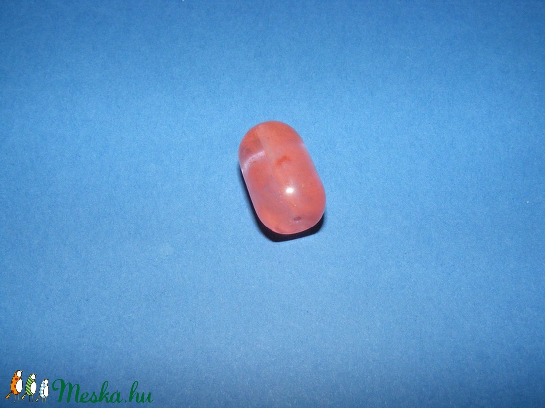 Ásványgyöngy-131 (20x11 mm/3 db) - átlátszó/korall henger - gyöngy, ékszerkellék - Meska.hu Ásványgyöngy-131 (20x11 mm/3 db) - átlátszó/korall henger - gyöngy, ékszerkellék - Meska.hu