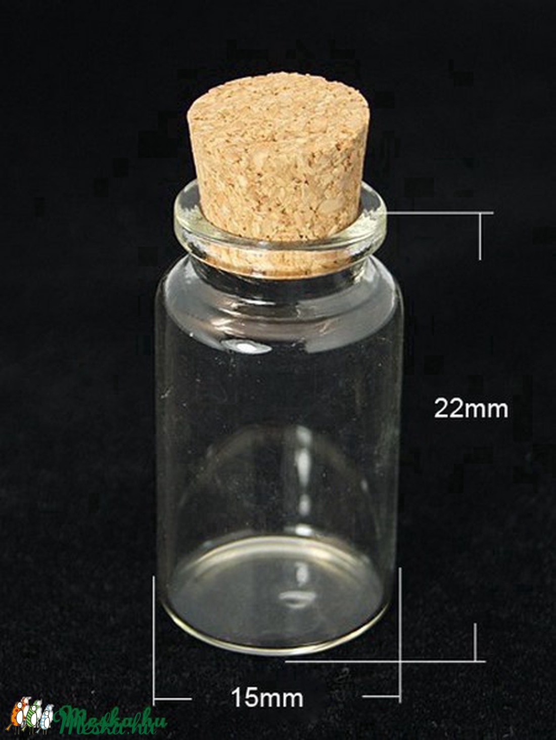 Üveg dugóval (3. minta/1 db) - 15x22 mm - gyöngy, ékszerkellék - Meska.hu Üveg dugóval (3. minta/1 db) - 15x22 mm - gyöngy, ékszerkellék - Meska.hu