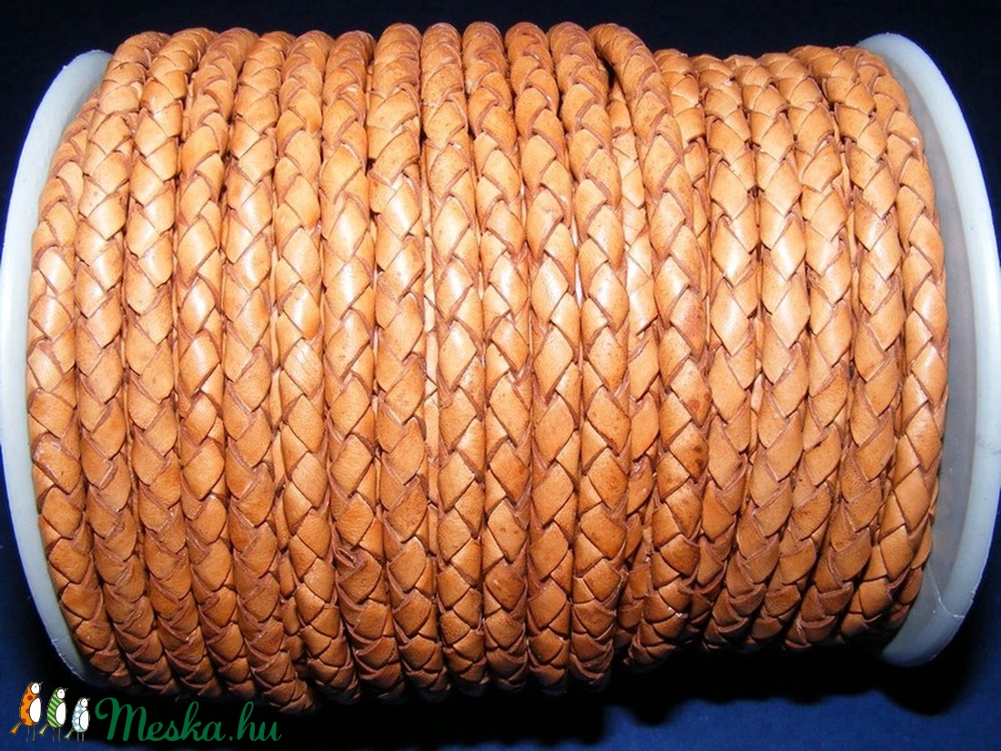 Fonott bőrszíj - 5 mm (7. minta/0,5 m) - natúr (antik) - - Meska.hu Fonott bőrszíj - 5 mm (7. minta/0,5 m) - natúr (antik) - - Meska.hu