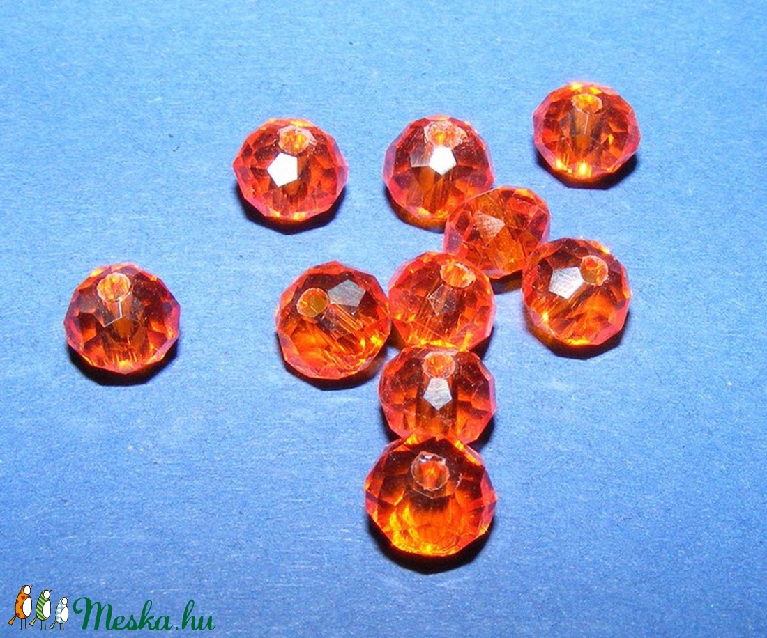 Csiszolt üveggyöngy-13 (4x6 mm/10 db) - tűzopál - gyöngy, ékszerkellék - Meska.hu Csiszolt üveggyöngy-13 (4x6 mm/10 db) - tűzopál - gyöngy, ékszerkellék - Meska.hu