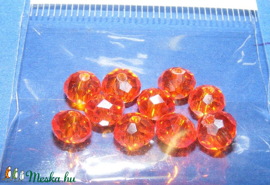 Csiszolt üveggyöngy-13 (4x6 mm/10 db) - tűzopál - gyöngy, ékszerkellék - Meska.hu Csiszolt üveggyöngy-13 (4x6 mm/10 db) - tűzopál - gyöngy, ékszerkellék - Meska.hu