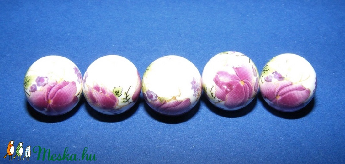 Porcelángyöngy-11 ( 12 mm/5 db) - gyöngy, ékszerkellék - Meska.hu Porcelángyöngy-11 ( 12 mm/5 db) - gyöngy, ékszerkellék - Meska.hu
