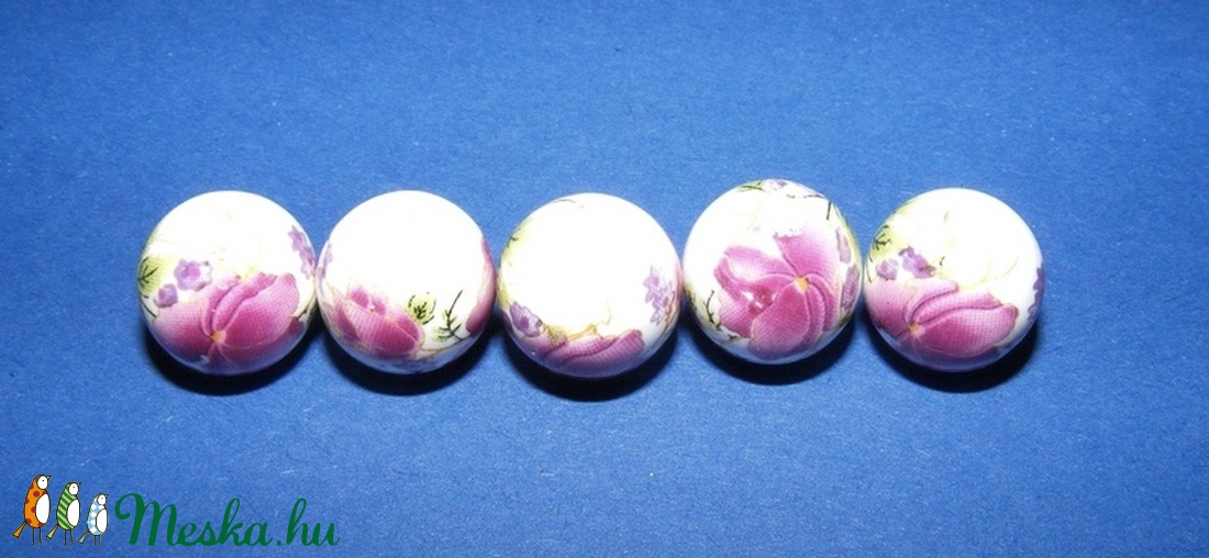 Porcelángyöngy-11 ( 12 mm/5 db) - gyöngy, ékszerkellék - Meska.hu Porcelángyöngy-11 ( 12 mm/5 db) - gyöngy, ékszerkellék - Meska.hu