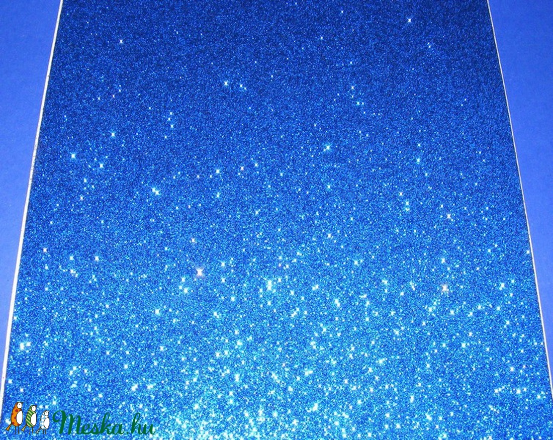Öntapadós glitteres dekorgumi (A/4 méreta/1 db) - kék - vegyes alapanyag - Meska.hu Öntapadós glitteres dekorgumi (A/4 méreta/1 db) - kék - vegyes alapanyag - Meska.hu