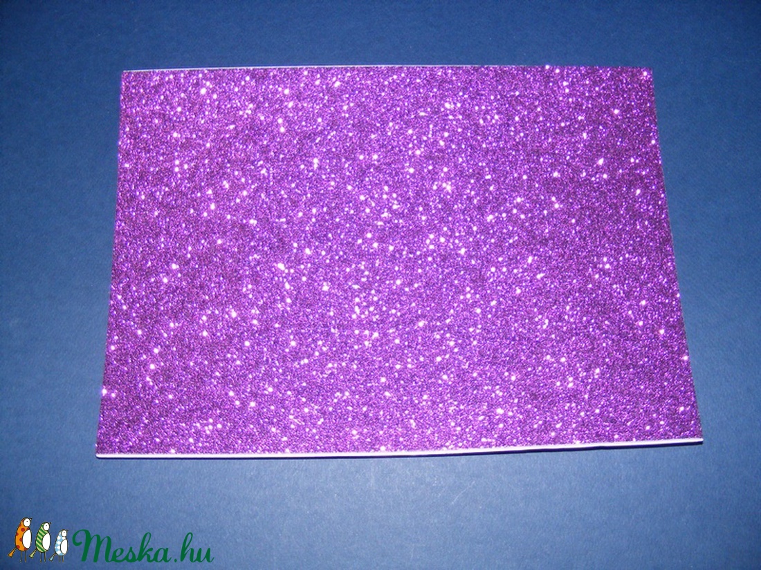 Öntapadós glitteres dekorgumi (A/4 méreta/1 db) - lila - vegyes alapanyag - Meska.hu Öntapadós glitteres dekorgumi (A/4 méreta/1 db) - lila - vegyes alapanyag - Meska.hu