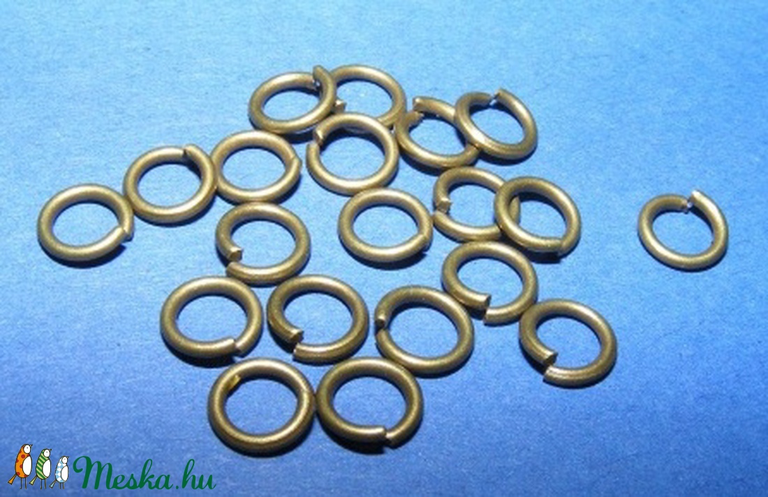Szerelőkarika (1001/B minta/20 db) - 6x1 mm - gyöngy, ékszerkellék - Meska.hu Szerelőkarika (1001/B minta/20 db) - 6x1 mm - gyöngy, ékszerkellék - Meska.hu