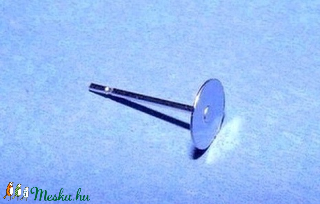 Nemesacél stiftes fülbevaló alap (STAS-21 minta/10 db) - 8x12 mm - gyöngy, ékszerkellék - Meska.hu Nemesacél stiftes fülbevaló alap (STAS-21 minta/10 db) - 8x12 mm - gyöngy, ékszerkellék - Meska.hu
