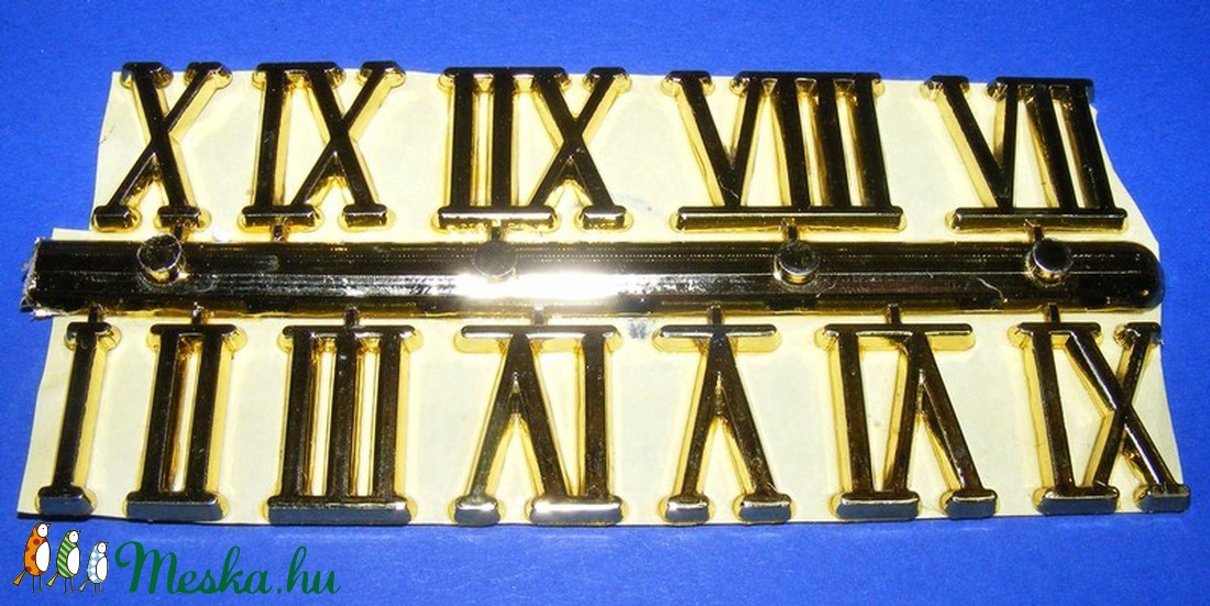 Római számsor (102. minta/arany) - 20 mm - - Meska.hu Római számsor (102. minta/arany) - 20 mm - - Meska.hu