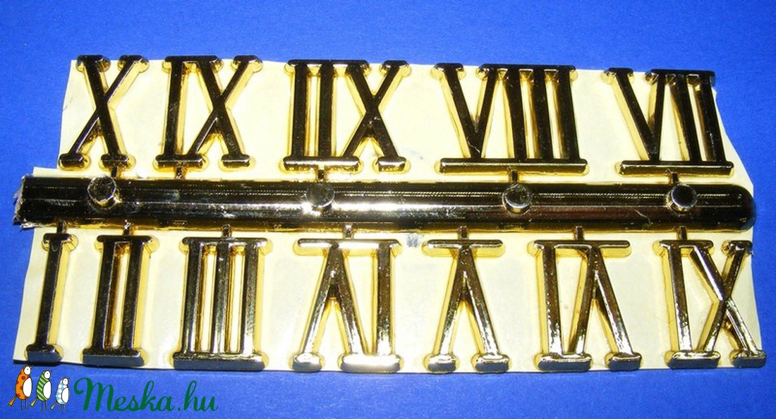 Római számsor (102. minta/arany) - 20 mm - - Meska.hu Római számsor (102. minta/arany) - 20 mm - - Meska.hu
