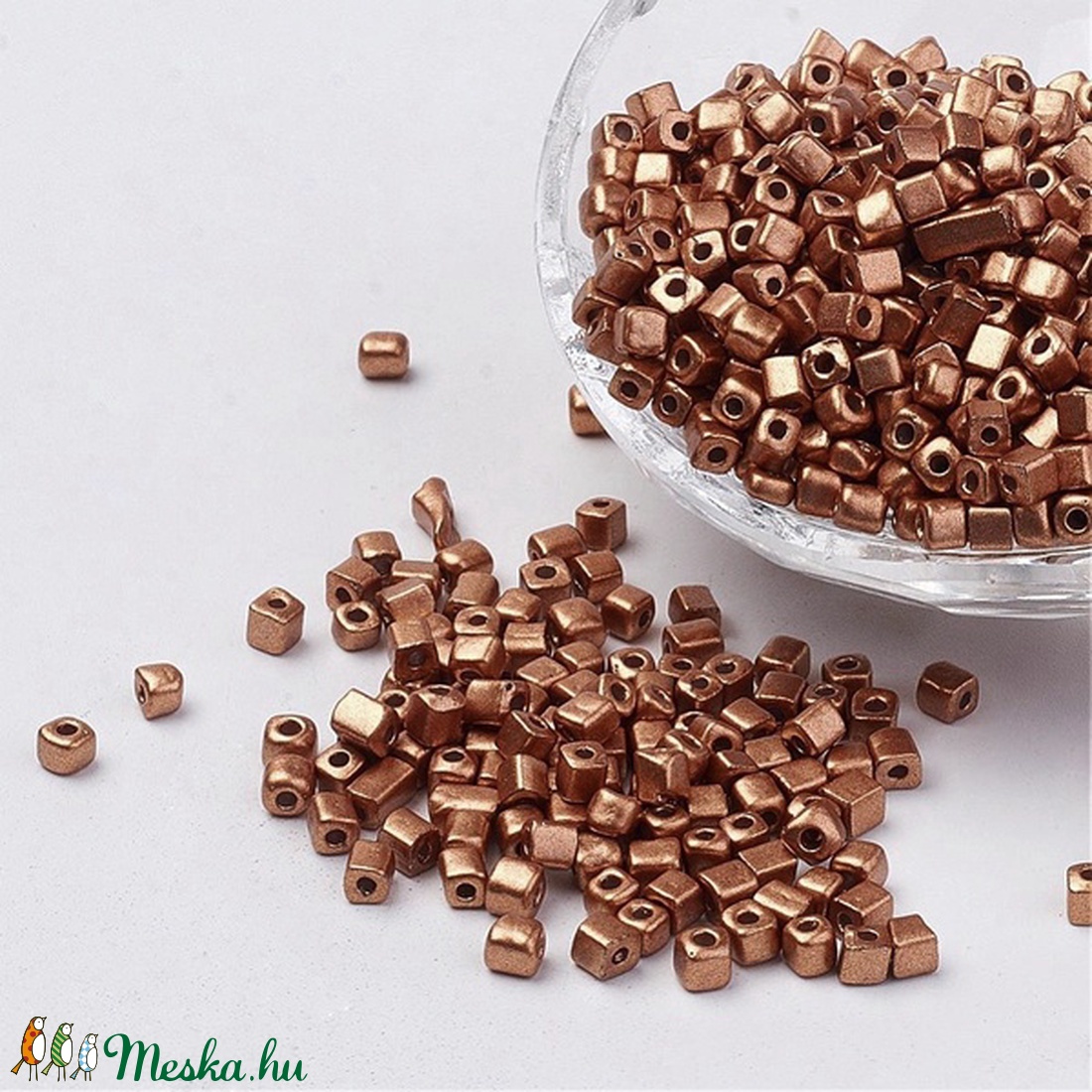 Szögletes gyöngy (14. minta/15 g) - metál bronz - gyöngy, ékszerkellék - Meska.hu Szögletes gyöngy (14. minta/15 g) - metál bronz - gyöngy, ékszerkellék - Meska.hu