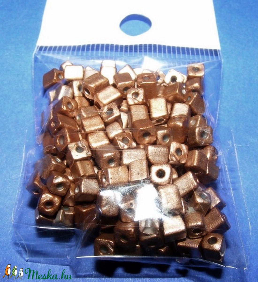 Szögletes gyöngy (14. minta/15 g) - metál bronz - gyöngy, ékszerkellék - Meska.hu Szögletes gyöngy (14. minta/15 g) - metál bronz - gyöngy, ékszerkellék - Meska.hu
