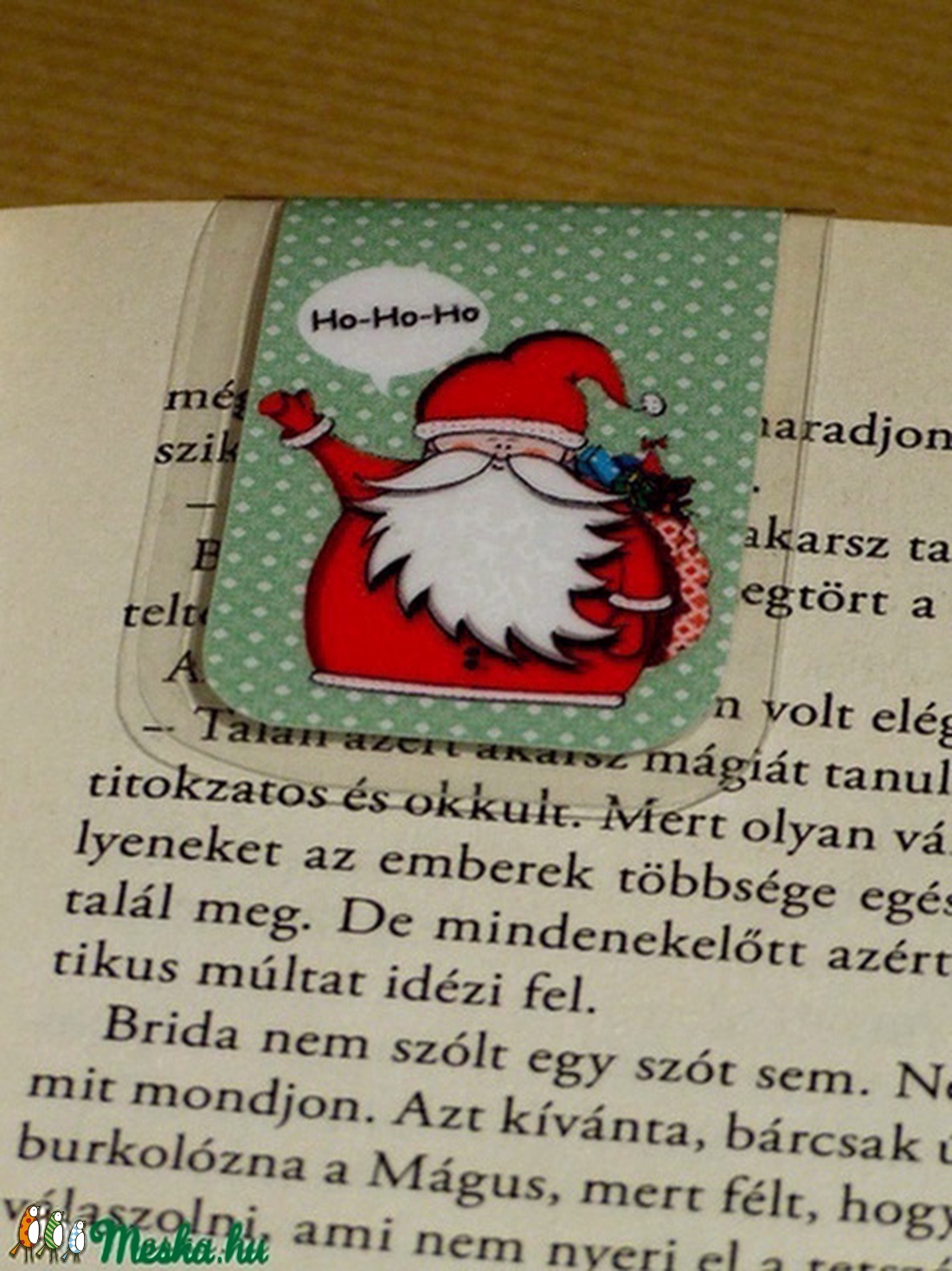 MIKULÁS- Ünnepi mini MÁGNESES könyvjelző 1db -  - Meska.hu