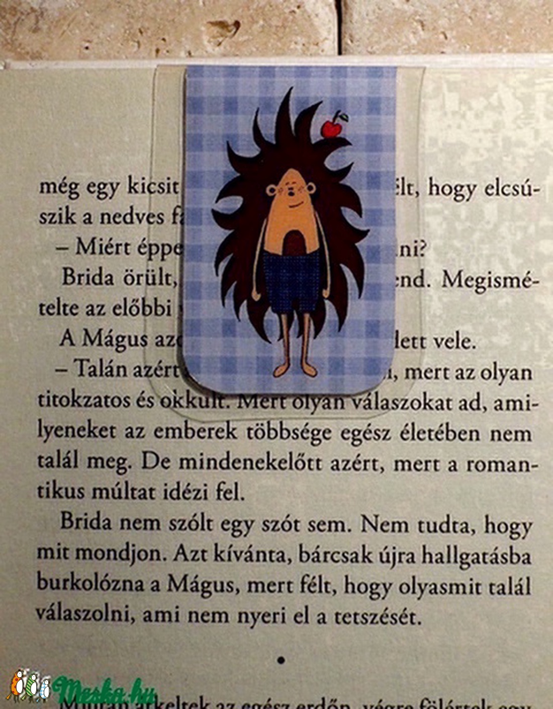 Sün Balázs-mini MÁGNESES könyvjelző 1 db -  - Meska.hu