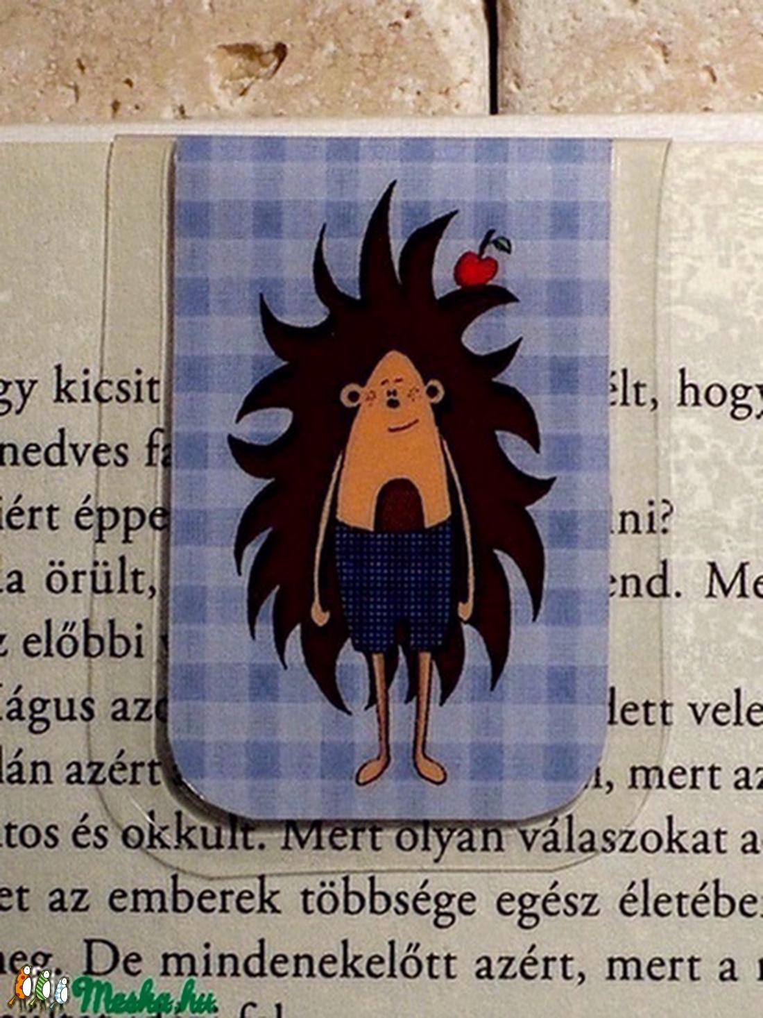 Sün Balázs-mini MÁGNESES könyvjelző 1 db -  - Meska.hu
