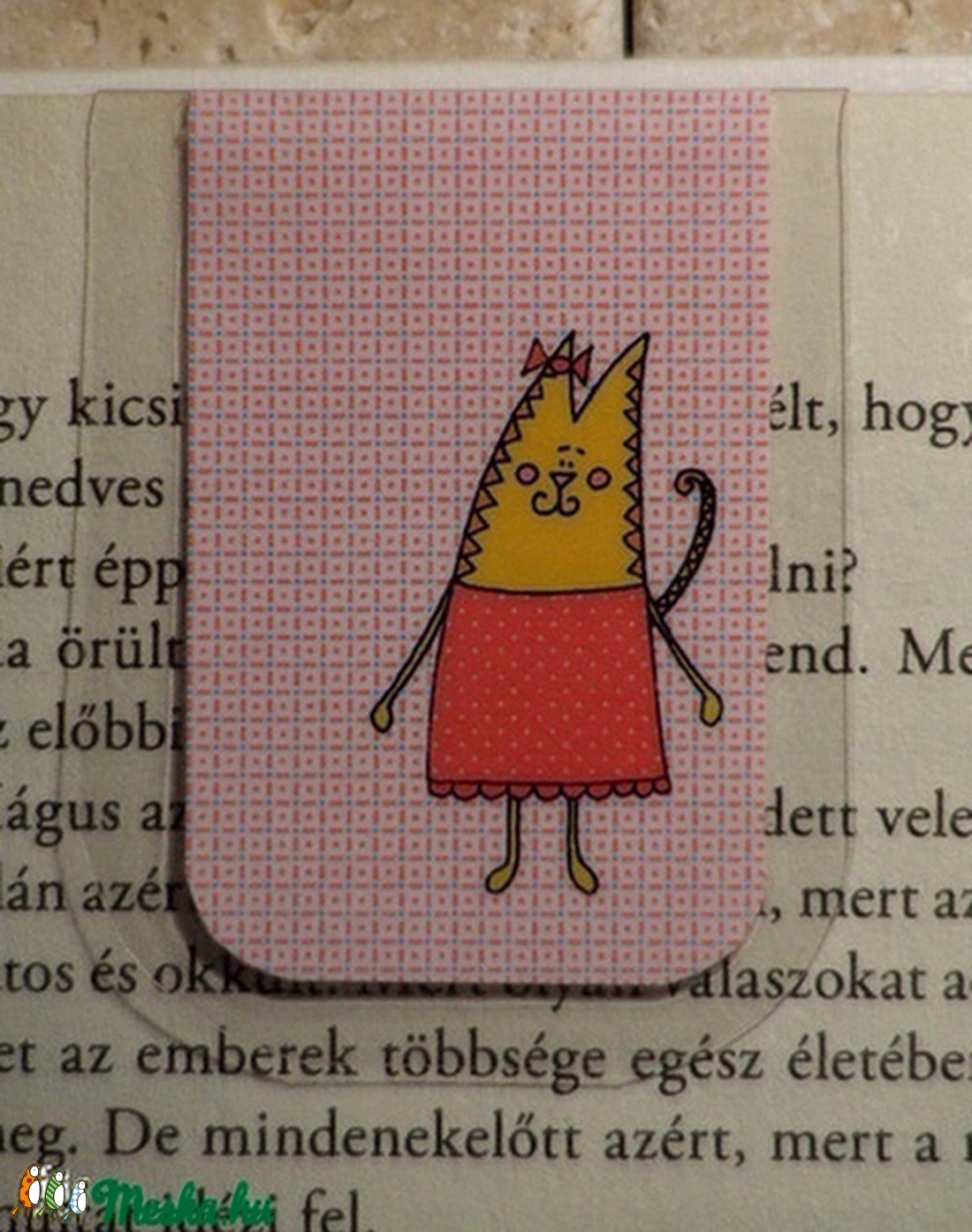 Cirmi-mini MÁGNESES könyvjelző 1 db -  - Meska.hu